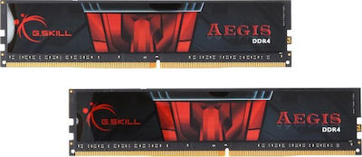 G.Skill Aegis 8GB DDR4 RAM με 2 Modules (2x4GB) και Ταχύτητα 2400 για Desktop