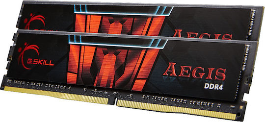 G.Skill Aegis 8GB DDR4 RAM with 2 Modules (2x4GB) and 2400 Speed for Desktop