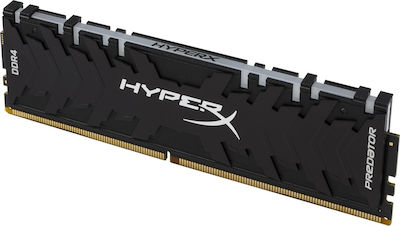 HyperX Predator RGB 16GB DDR4 RAM με 2 Modules (2x8GB) και Ταχύτητα 2933 για Desktop