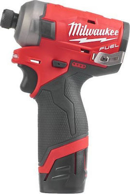 Milwaukee M12 FQID-202X Παλμικό Κατσαβίδι Μπαταρίας 10.8V 2x2Ah