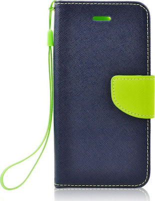 Synthetic Leather Wallet Navy Blue (Galaxy J5 2016)