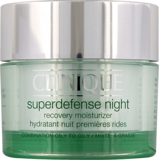 Clinique Superdefense Recovery Ενυδατικό & Αντιγηραντικό Gel Προσώπου Νυκτός με Υαλουρονικό Οξύ & Centella Asiatica 50ml