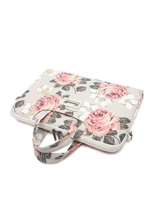 Canvaslife Τσάντα Ώμου / Χειρός για Laptop 15" White Rose