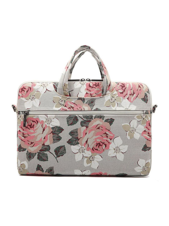 Canvaslife Τσάντα Ώμου / Χειρός για Laptop 15" White Rose