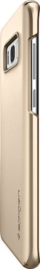 Spigen Thin Fit Задна корица Пластмаса Златист (Galaxy S8)