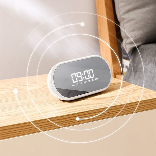 Baseus Encok Tabletop Digital Clock Plastic with Alarm Clock Black NGE09-01