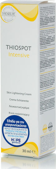 Synchroline Thiospot Intensive Λευκαντική Κρέμα Προσώπου με SPF10 30ml