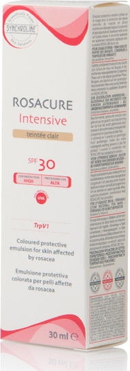 Synchroline Rosacure Intensive Clair Γαλάκτωμα Προσώπου Ημέρας με Χρώμα και SPF30 για Ενυδάτωση, Ατέλειες & Ακμή 30ml