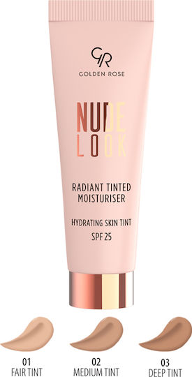 Golden Rose Nude Look Radiant BB 24h Cream Face Day with SPF25 32ml