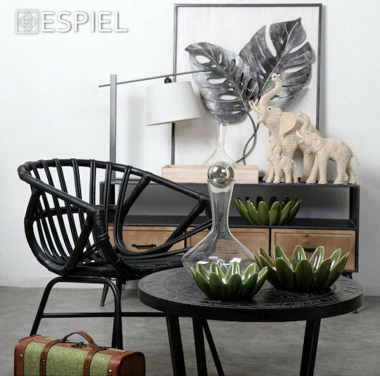 Espiel Decorative Bowl Green 31.5x31.5x11.8cm