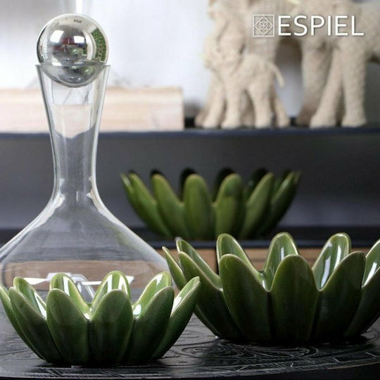 Espiel Decorative Bowl Green 25.2x25.2x9.5cm