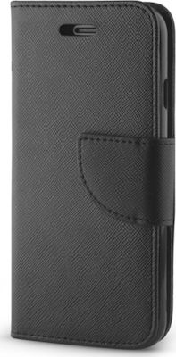 Fancy Brieftasche Synthetisches Leder Schwarz (Huawei Mate 10 Lite)