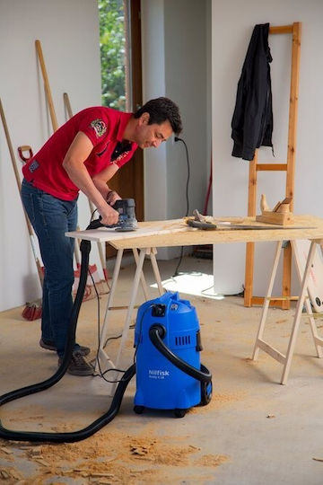 Nilfisk Buddy II 18 T Σκούπα Υγρών / Στερεών 1200W με Πλαστικό Κάδο 18lt