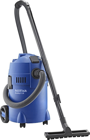 Nilfisk Buddy II 18 T Σκούπα Υγρών / Στερεών 1200W με Πλαστικό Κάδο 18lt