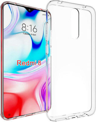 Umschlag Rückseite Silikon Transparent (Redmi 8)