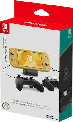 Hori Dual USB PlayStand Stație de încărcare pentru 1 controller Comutator Negru