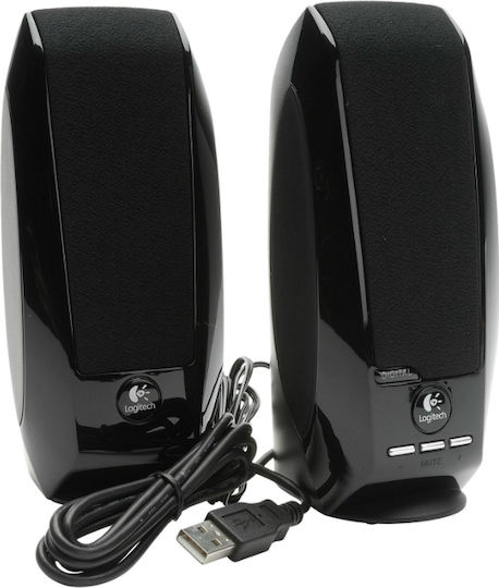 Logitech S150 Ηχεία Υπολογιστή 2.0 με Ισχύ 1.2W σε Μαύρο Χρώμα