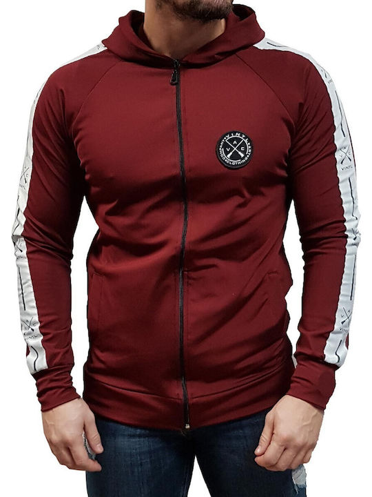 Burgundy Hoodie Cardigan