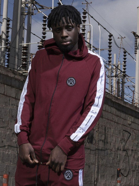 Burgundy Hoodie Cardigan