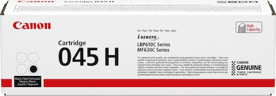 Canon 045H Toner Laser Εκτυπωτή Μαύρο High Capacity 2800 Σελίδων (1246C002)