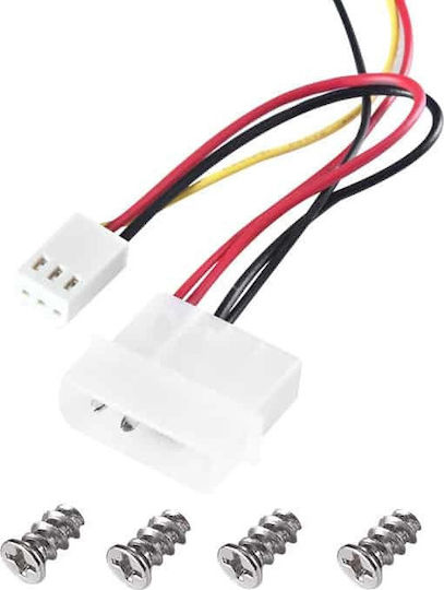 Deepcool XFAN 120 Ventilator Pentru Carcasă (1300rpm / 43.56cfm) Fără Iluminare LED și Conexiune 3-Pin / Molex Cu 4 Pini