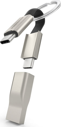 Vonmählen Конвертор USB-C Мъжки в USB-C Мъжки Сребрист 1 Брой R022P0011