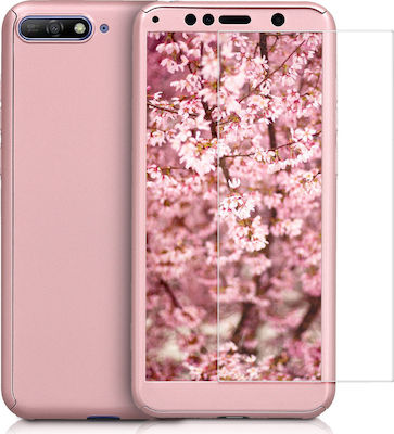 KWmobile 360 Vollschutz Silikon Rose Gold (Huawei Y6 2018) 45639.31