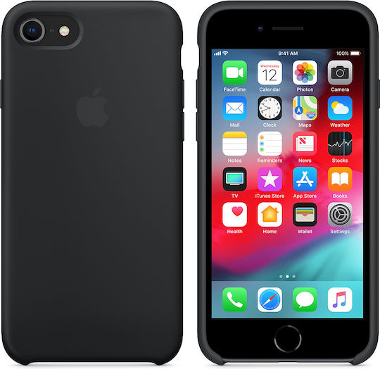 Apple Silicone Case Back Cover Silicone Black (iPhone SE 2022/2020)