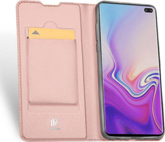Dux Ducis Skin Pro Book Δερματίνης Ροζ Χρυσό (Galaxy S10+)