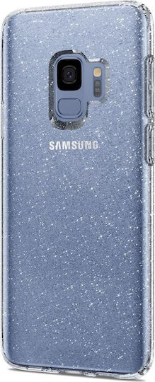 Spigen Liquid Crystal Glitter Задна корица Силикон Прозрачен (Галакси С9)