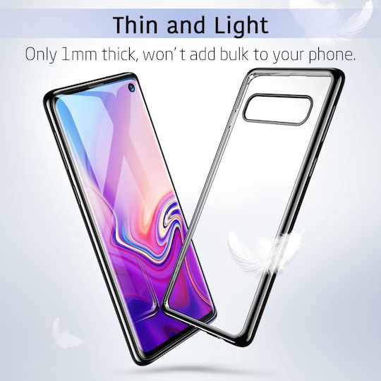 ESR Essential Twinkler Задна корица Силикон 0.75мм Черен (Galaxy S10+)