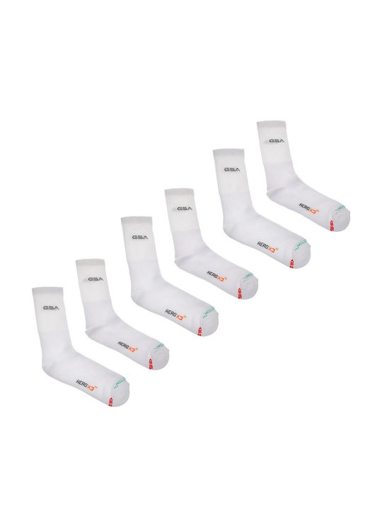 GSA Aero X3 Athletic Socks White 3 Pairs