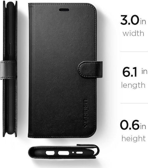 Spigen Wallet S Synthetic Leather Black (Galaxy S8+)