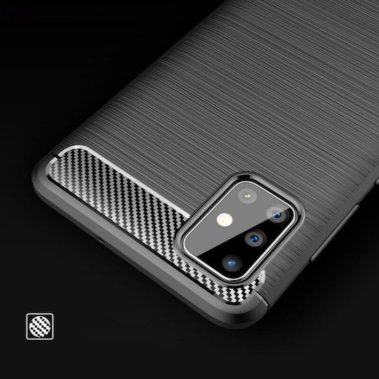 Hurtel Back Cover Σιλικόνης Μαύρο (Galaxy A71)