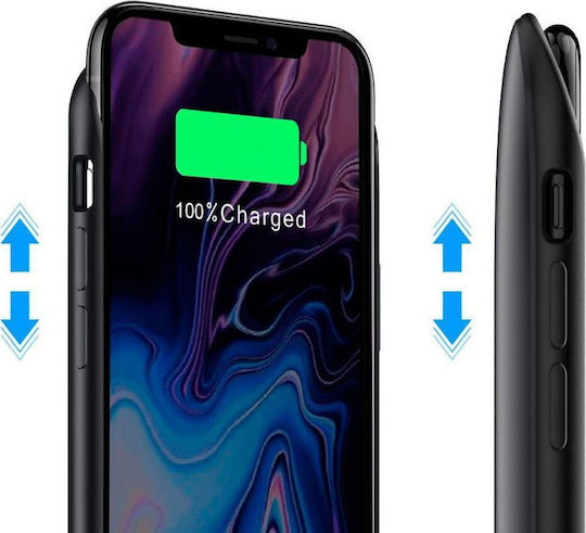 Battery Pack Back Cover Πλαστικό Μαύρο (iPhone 11 Pro)