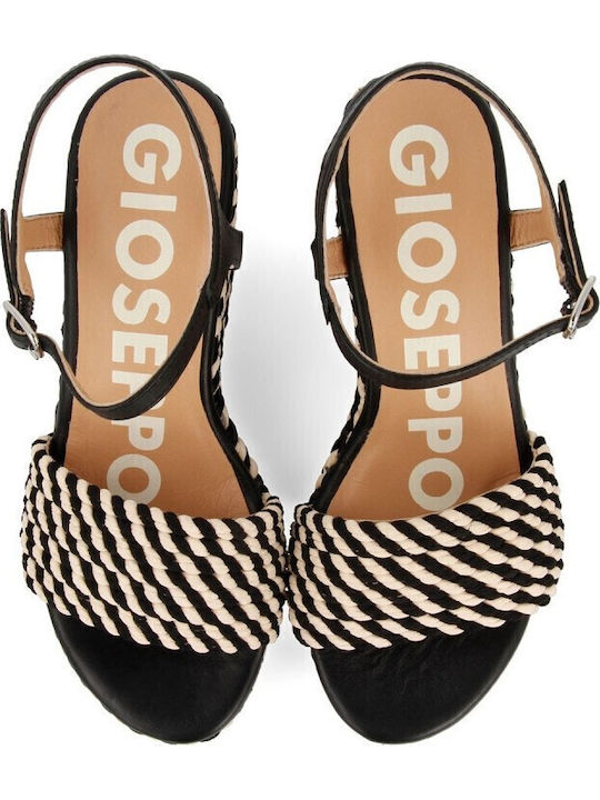 Women's Ankle Strap Platforms Black