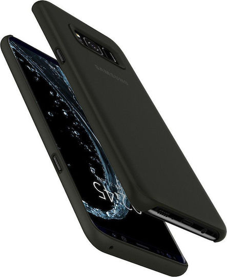 Spigen AirSkin Back Cover Plastic Black (Galaxy S8+) 571CS21678