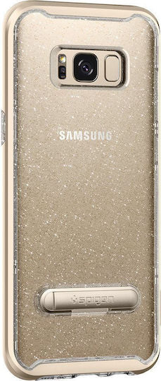 Spigen Crystal Hybrid Glitter Umschlag Rückseite Kunststoff Gold (Galaxy S8)