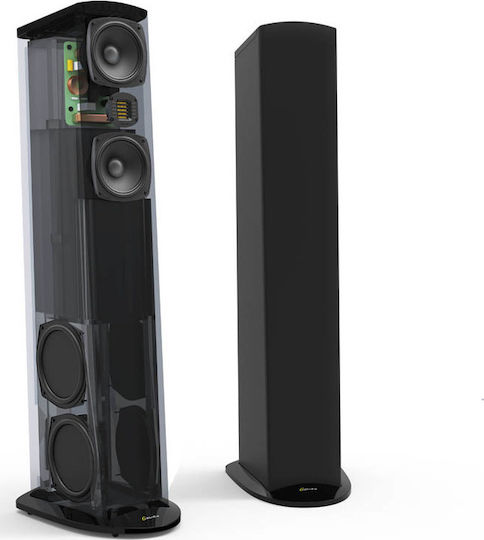 GoldenEar Triton Five Paar Hi-Fi Lautsprecher Boden 400W 2.5 Anzahl von Fahrern B20.5xT31.3xH112.4cm. Schwarz