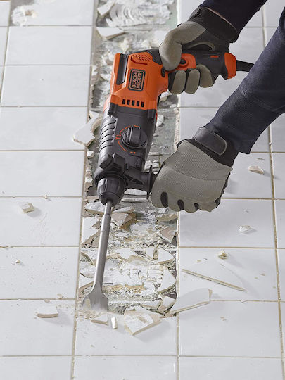 Black & Decker Κρουστικό Σκαπτικό Πιστολέτο Ρεύματος 650W με Υποδοχή SDS Plus BEHS01K