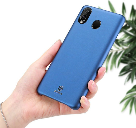 Dux Ducis Skin Lite Umschlag Rückseite Synthetisches Leder Blau (Galaxy A40)