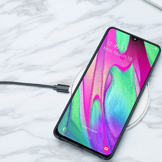 Dux Ducis Skin Lite Umschlag Rückseite Synthetisches Leder Blau (Galaxy A40)
