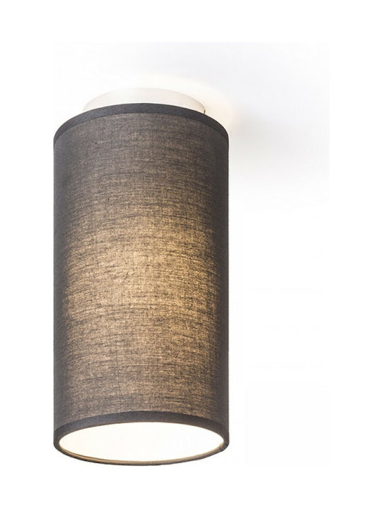 Rendl Light Studio Taco Floor Πλαφονιέρα Οροφής 14εκ. Μαύρη με Ντουί E27
