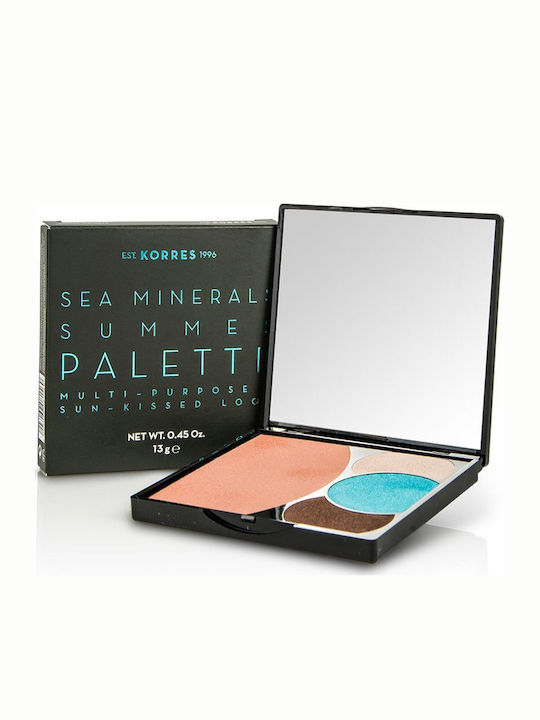 Korres Sea Minerals Summer Παλέτα Μακιγιάζ για Πρόσωπο & Μάτια Blue Waters 13gr Korres Sea Minerals Summer Παλέτα Μακιγιάζ για Πρόσωπο & Μάτια Blue Waters 13gr