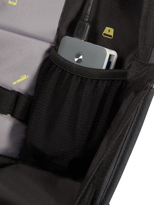 Samsonite Securipak Rucsac Pentru Laptop 15.6" Cu Port USB Negru Steel