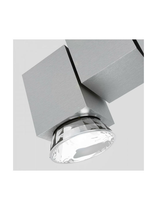 Rendl Light Studio Marvel II With Tilt Function Doppel Spot mit Fassung GU10 in Silber Farbe
