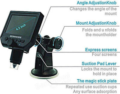 G600 Ψηφιακό Μικροσκόπιο με Οθόνη 1-600x