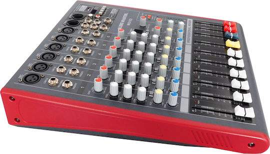 Audio Master MG102 Consolă Analogică cu 6 Canale cu Putere Fantomă și 6 Intrări XLR