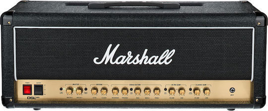 Marshall Λαμπάτη Κεφαλή Ηλεκτρικής Κιθάρας 100W Μαύρη