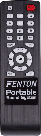 Fenton Ηχείο Karaoke με Ενσύρματo Μικρόφωνο και Εφέ Φωτισμού FT8LED 170.090 Μαύρο